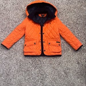 Adorable Orange Ralph Lauren Boys Quilted Jacket
